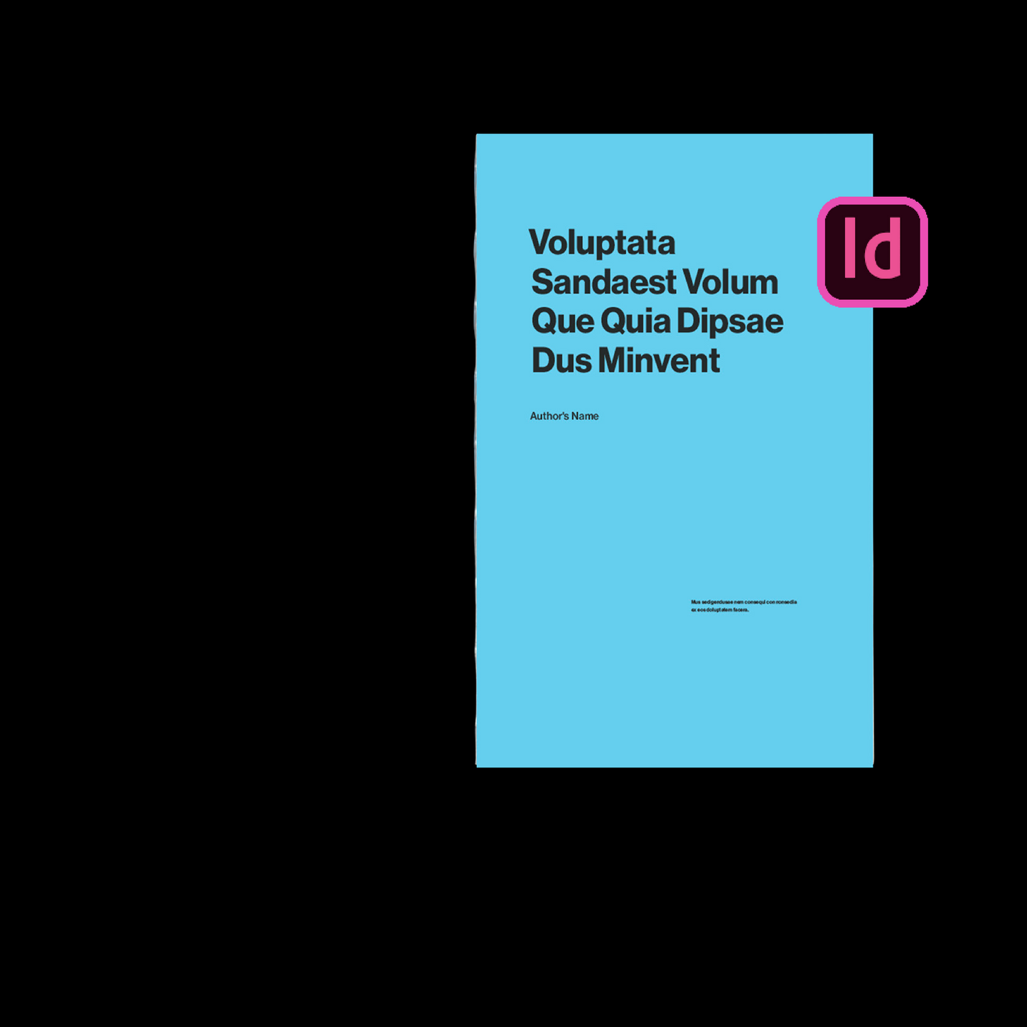 modern book template Indesign Book layout 