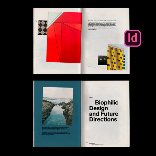 Architecture book template Indesign Book layout