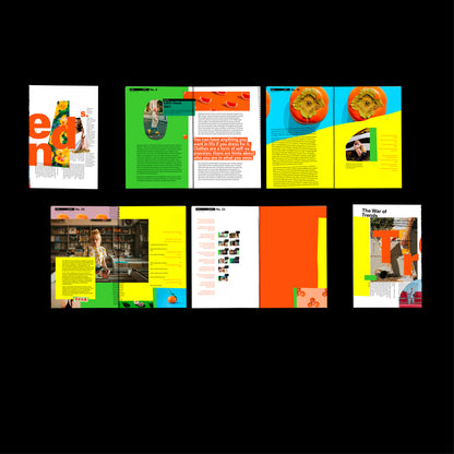 Magazine Template Indesign collage