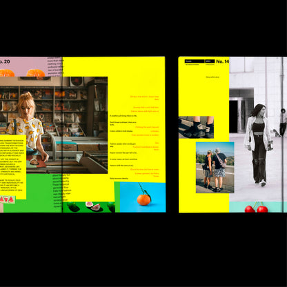 Magazine Template Indesign collage