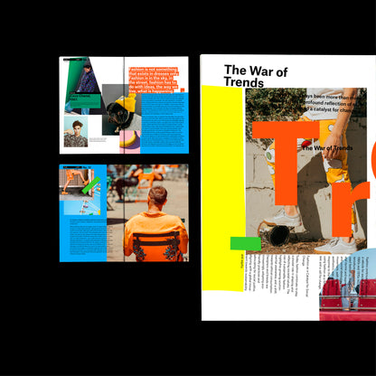 Magazine Template Indesign collage