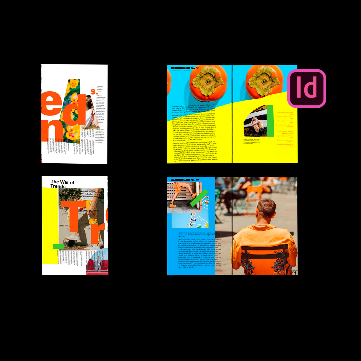 Magazine Template Indesign Mock Up