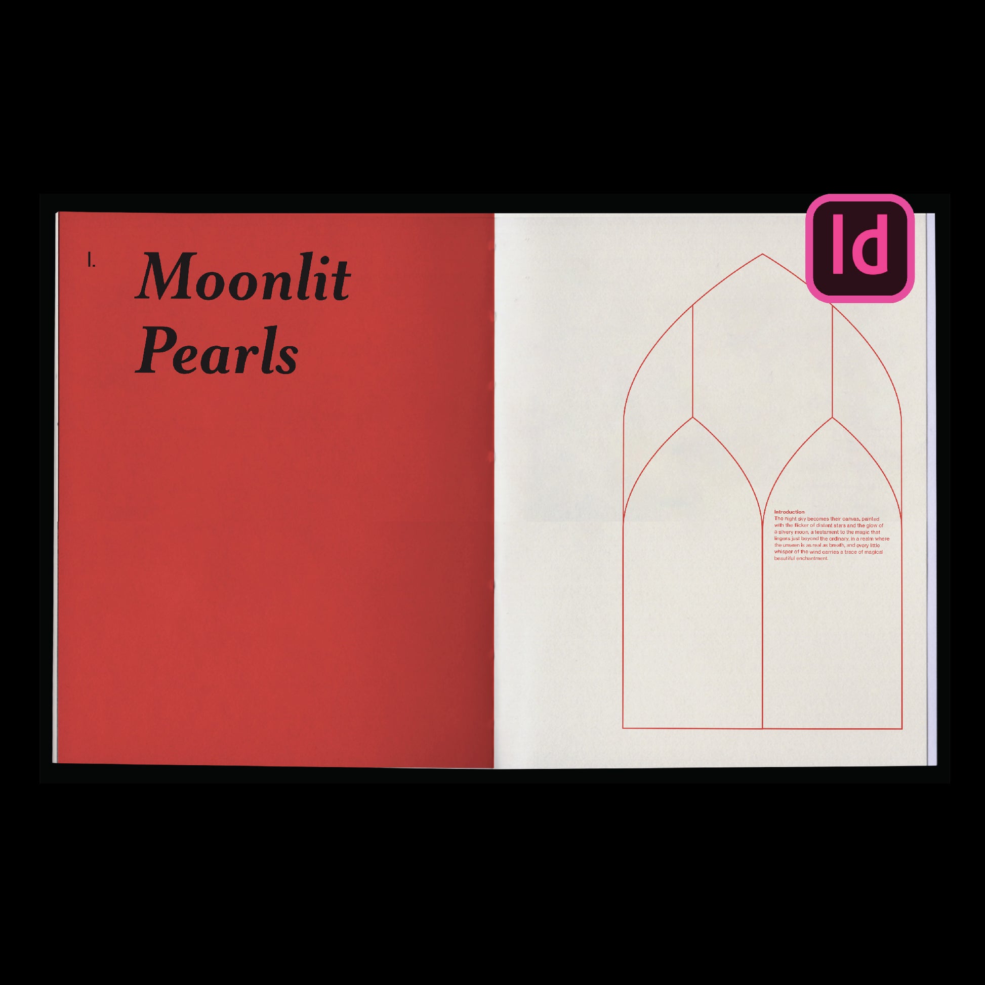 dark aesthetic book template