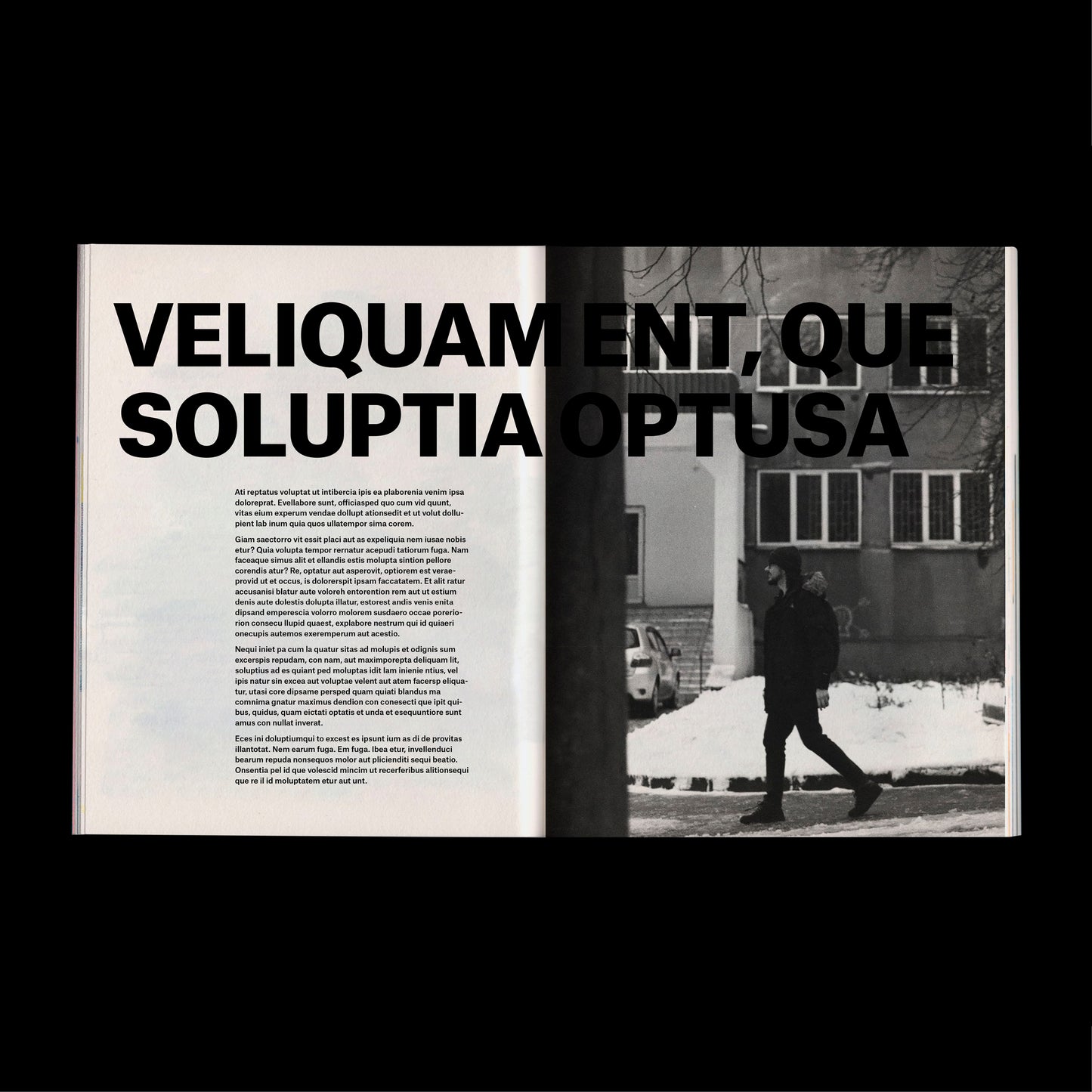 experimental book template Indesign Book layout modern