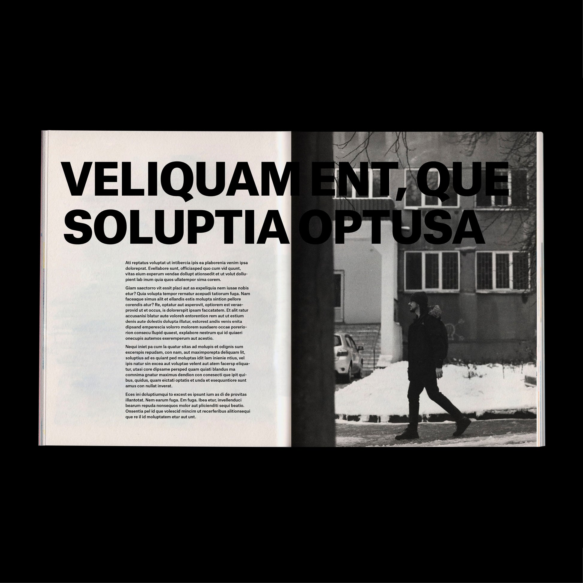 experimental book template Indesign Book layout modern