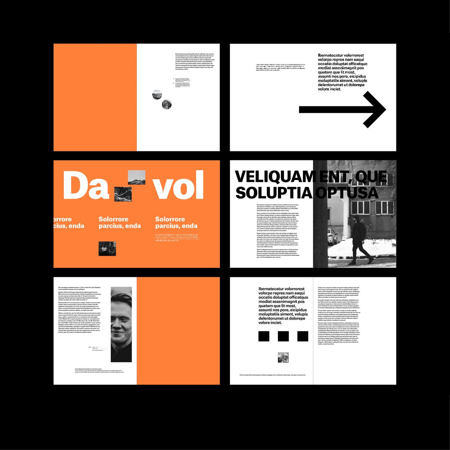 experimental book template Indesign Book layout modern