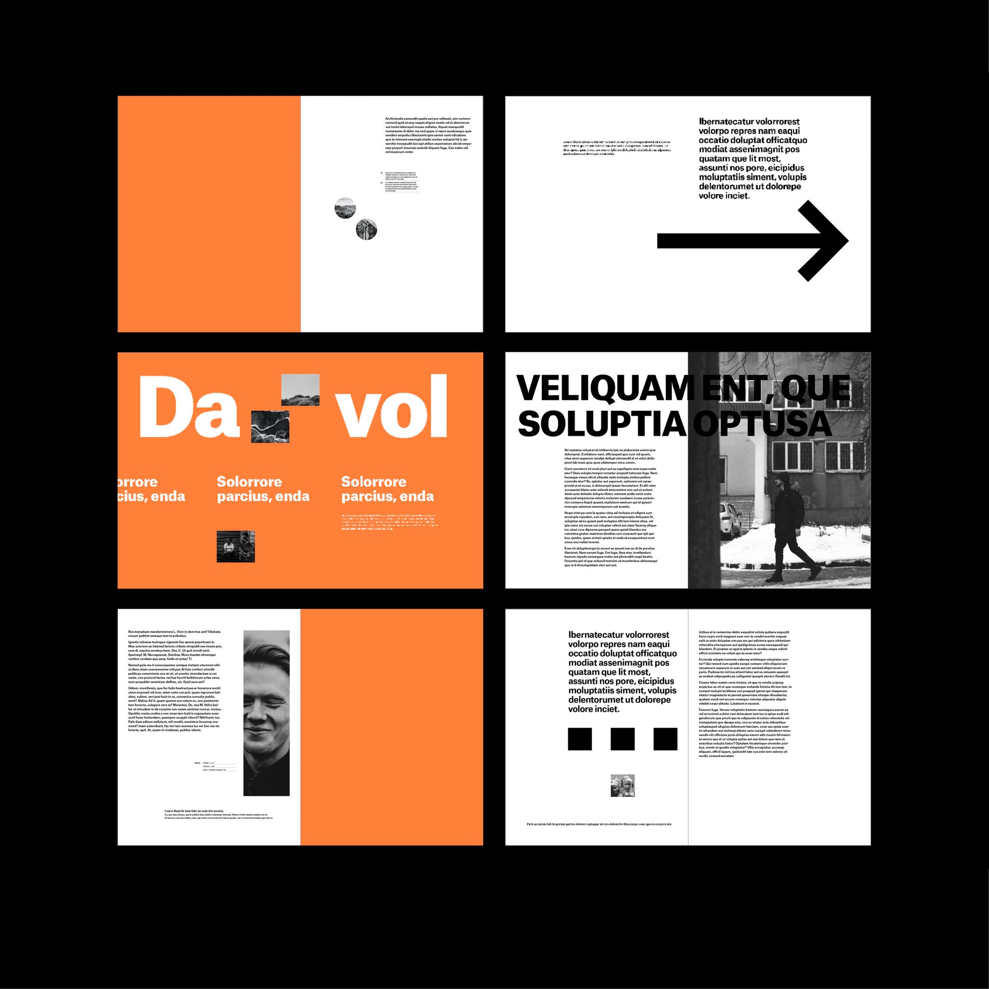 experimental book template Indesign Book layout modern