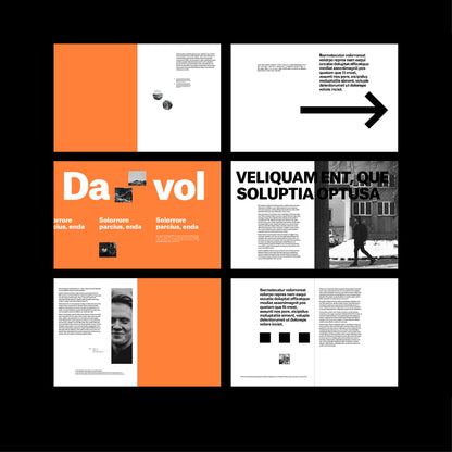 experimental book template Indesign Book layout modern