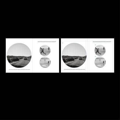 experimental book template Indesign Book layout modern