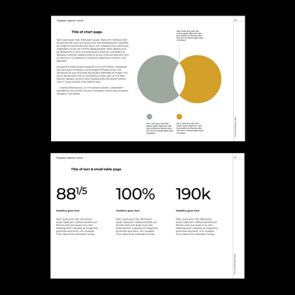 modern template Indesign Book layout 