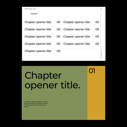 modern template Indesign Book layout 
