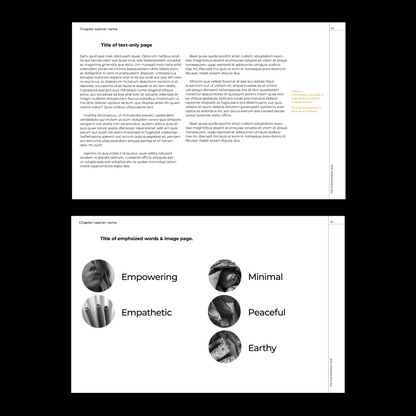 modern template Indesign Book layout 