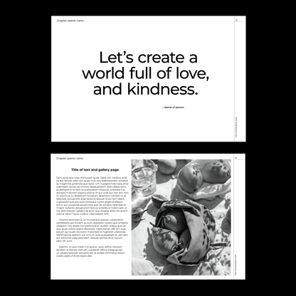 modern template Indesign Book layout 