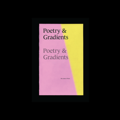 poetry book template Indesign Book layout gradient