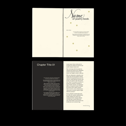 Line Art Poetry Book InDesign 5”x8"