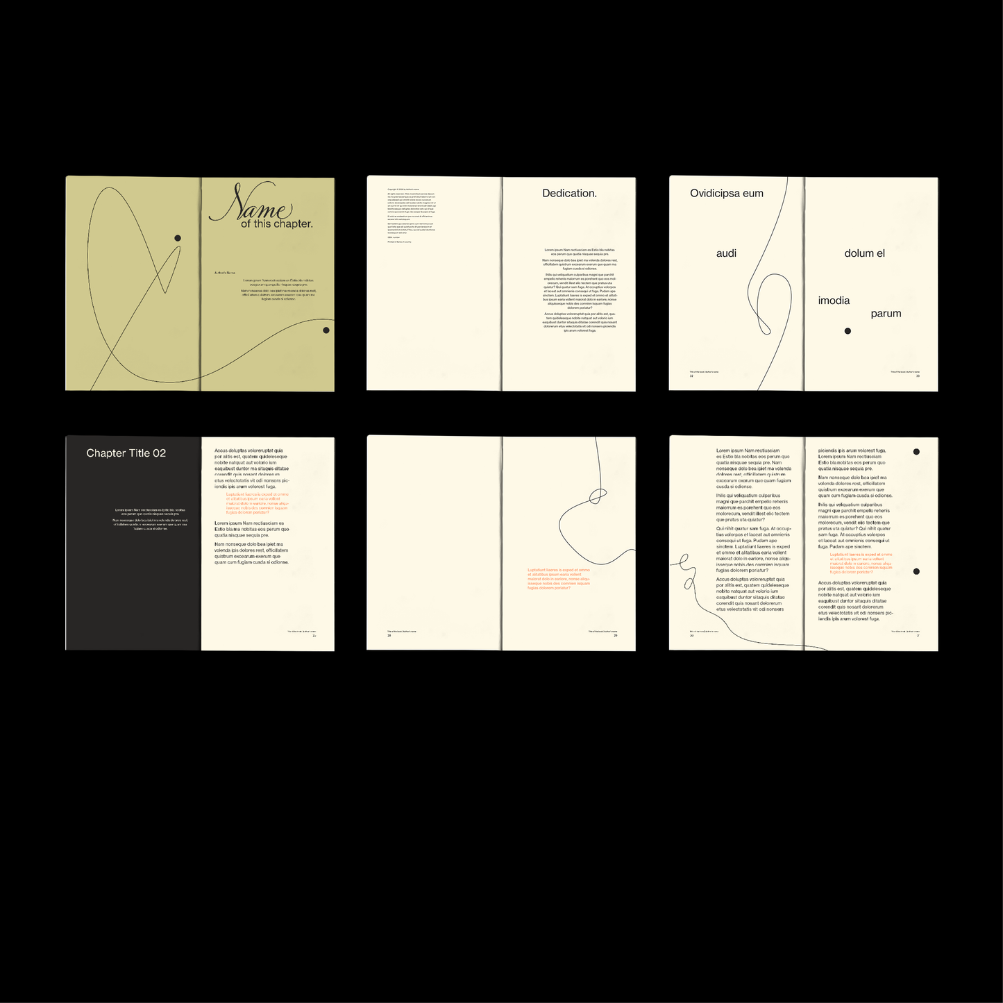 Line Art Poetry Book InDesign 5”x8"