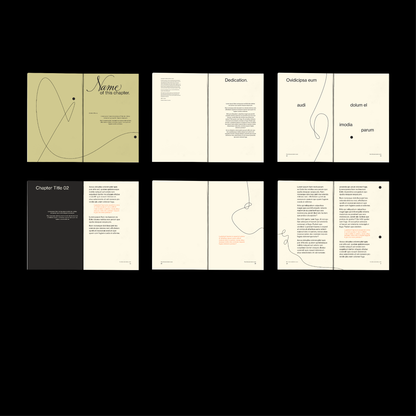 Line Art Poetry Book InDesign 5”x8"