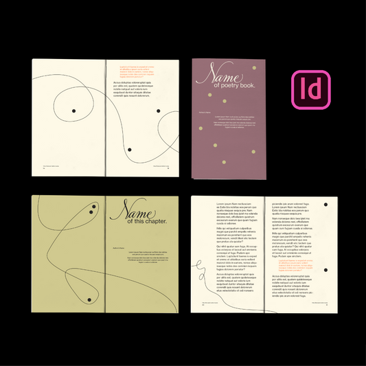 Line Art Poetry Book InDesign 5”x8"