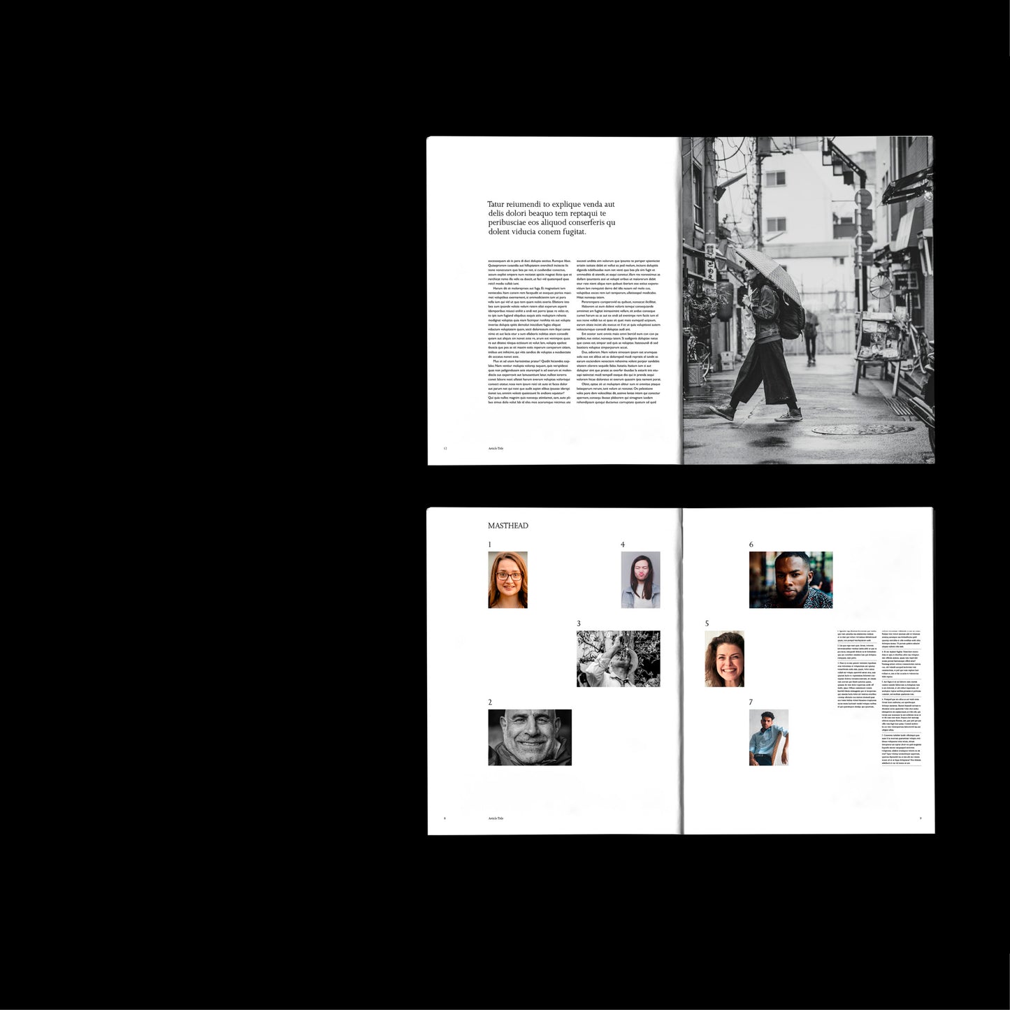 magazine template Indesign Book layout 