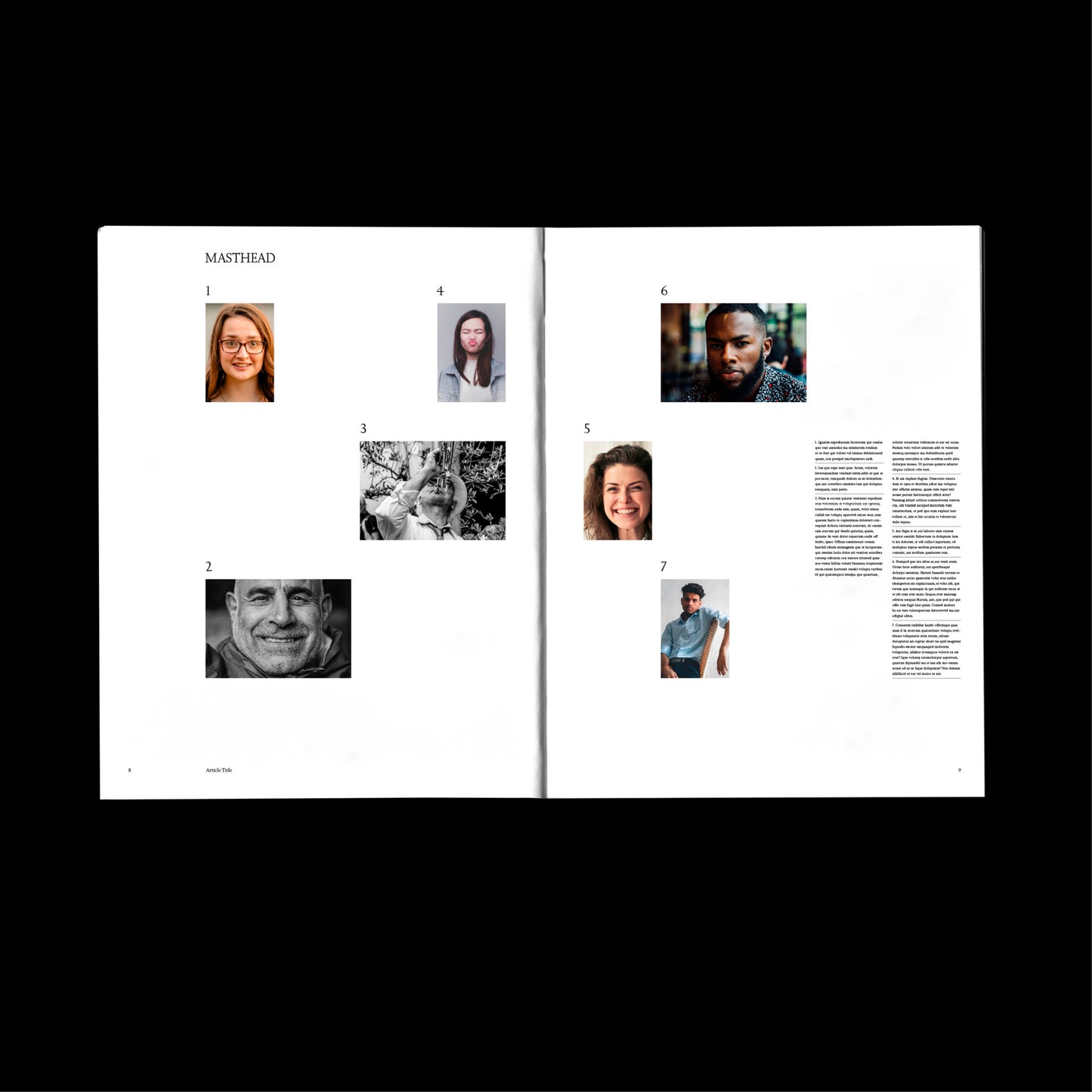 magazine template Indesign Book layout 