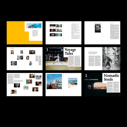 magazine template Indesign Book layout 