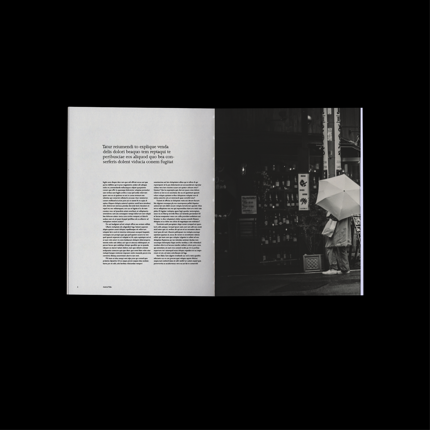 Magazine Article InDesign 8.5x11"