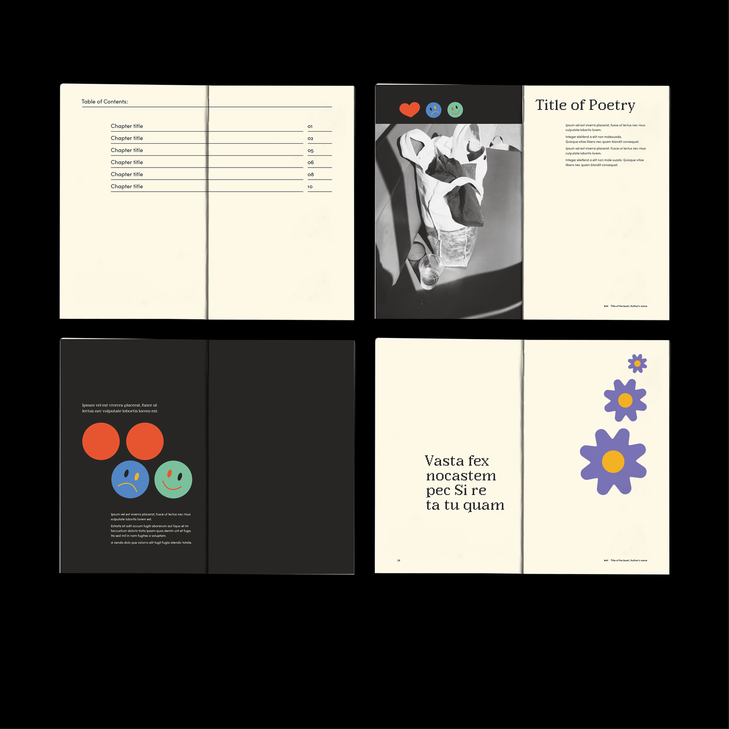 Poetry With Illustrations Template 5”x8”