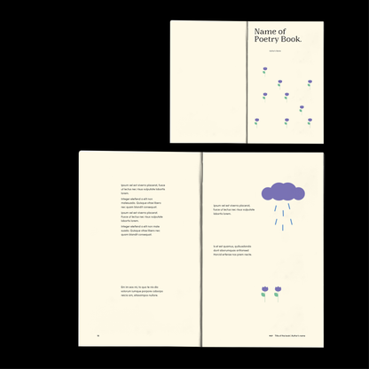 Poetry With Illustrations Template 5”x8”