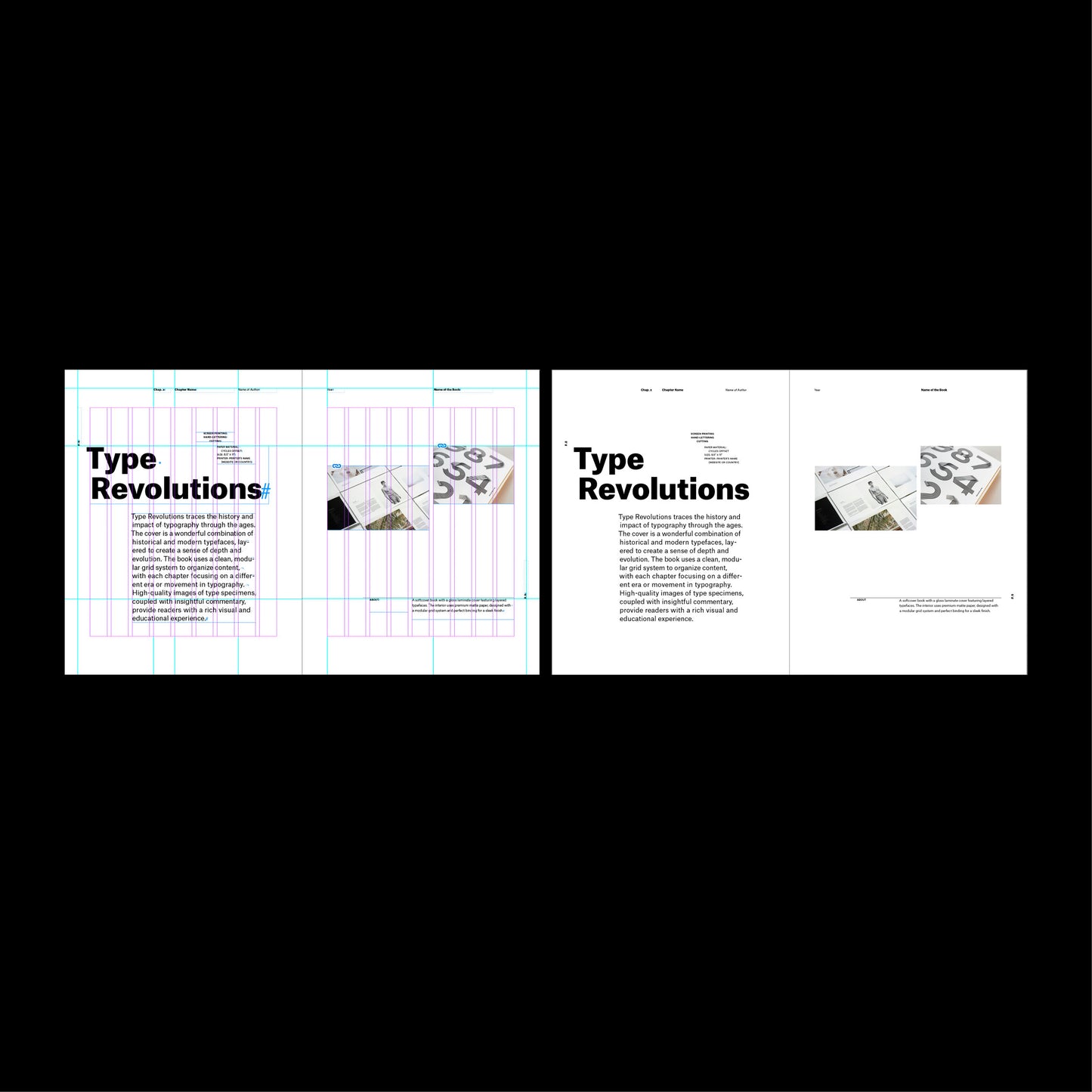 Portfolio book template Indesign Book layout