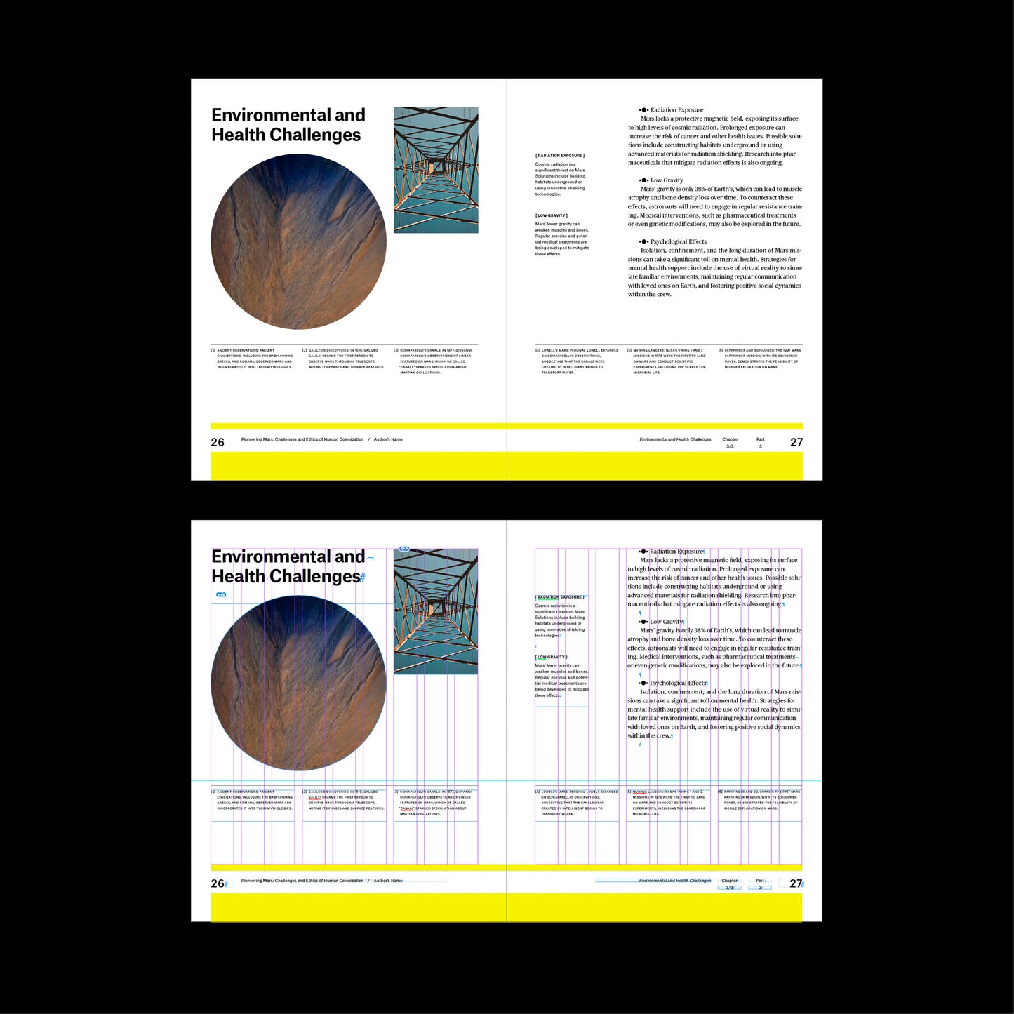 Science Book Template indesign