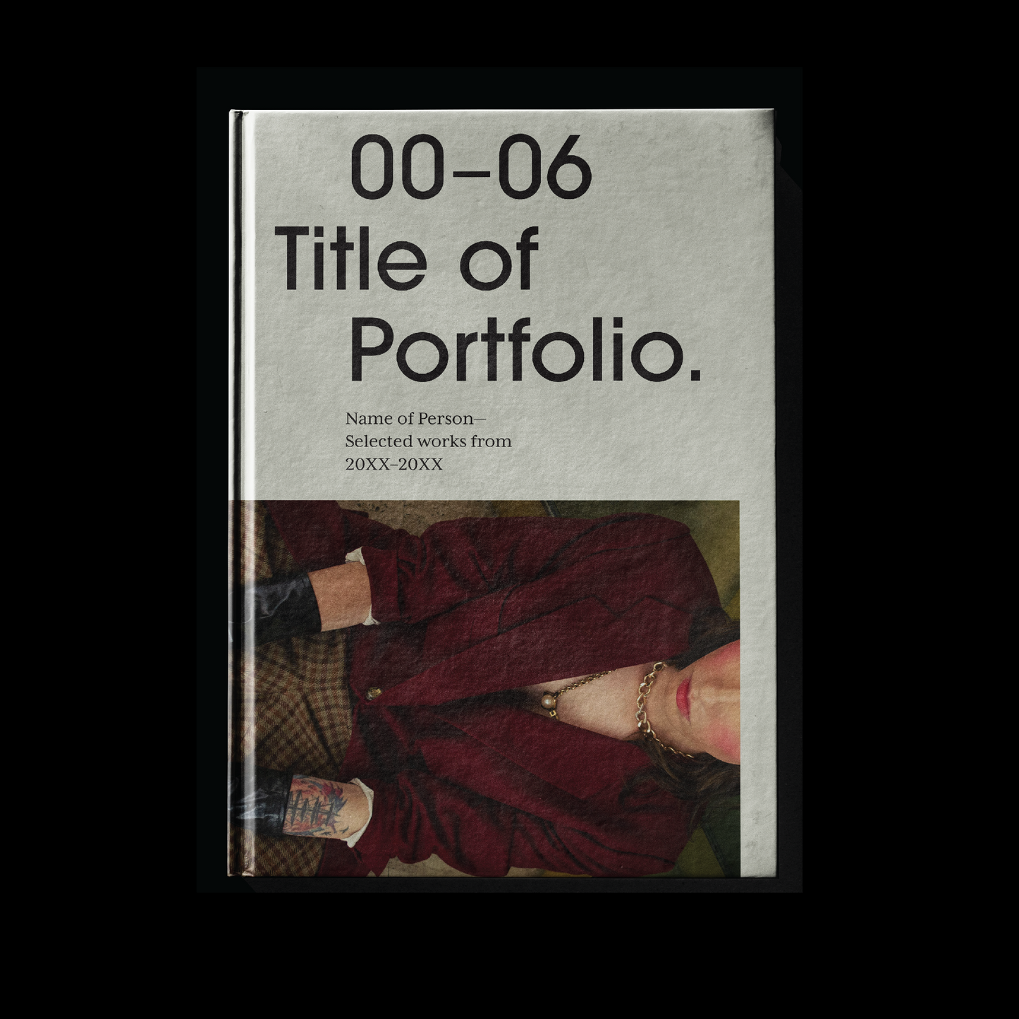 fashion portfolio book template Indesign Book layout book cover