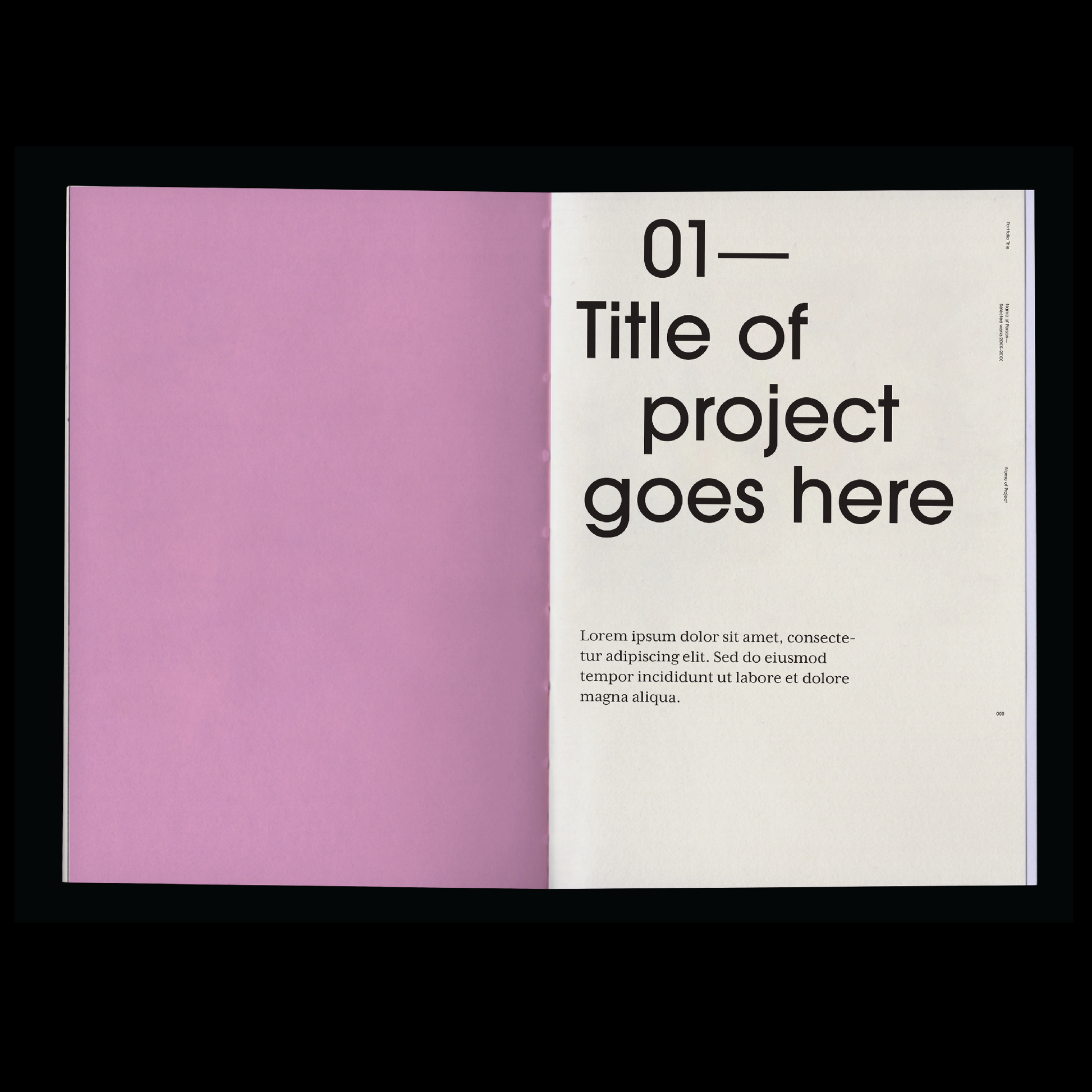 fashion portfolio book template Indesign Book layout