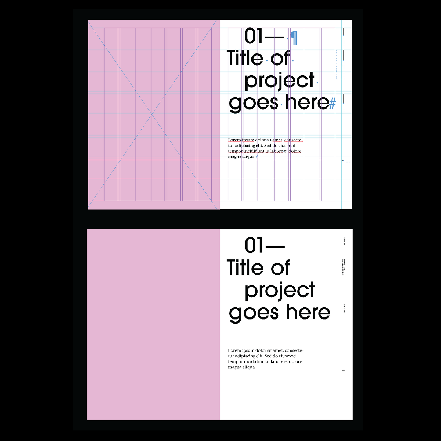 fashion portfolio book template Indesign Book layout