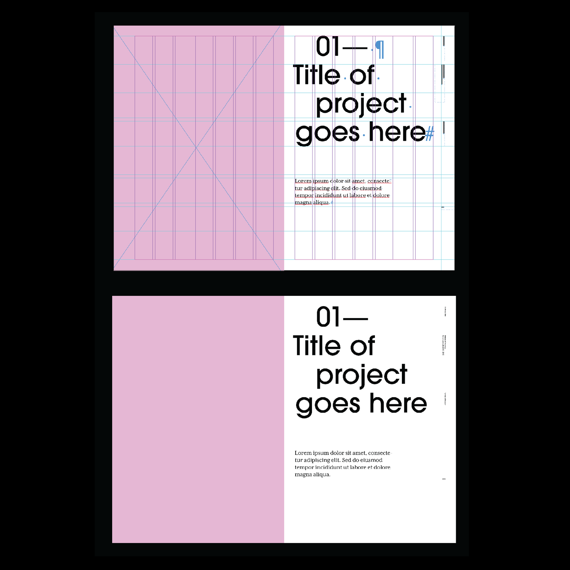 fashion portfolio book template Indesign Book layout