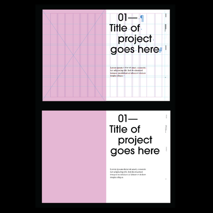 fashion portfolio book template Indesign Book layout