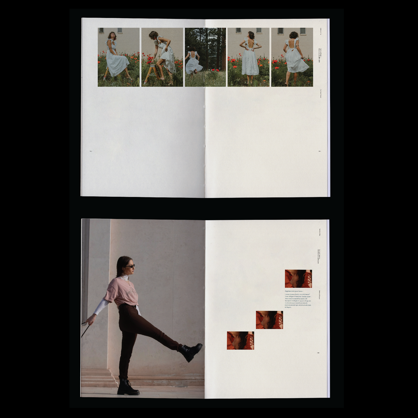 fashion portfolio book template Indesign Book layout