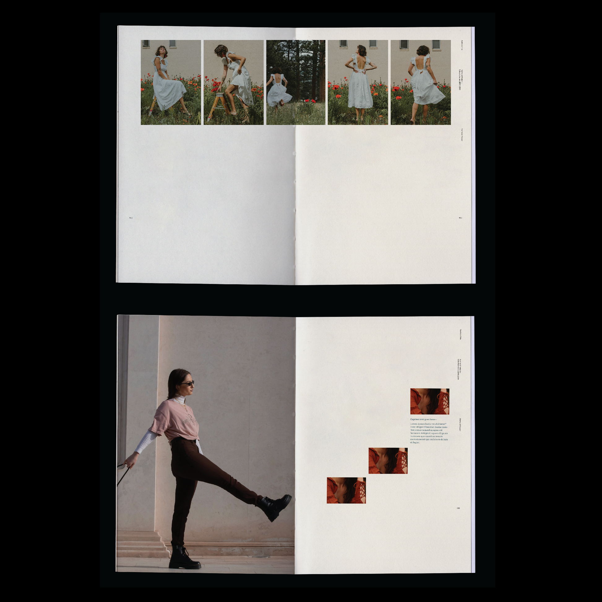 fashion portfolio book template Indesign Book layout
