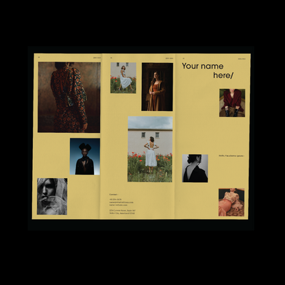 fashion portfolio book template Indesign Book layout brochure 
