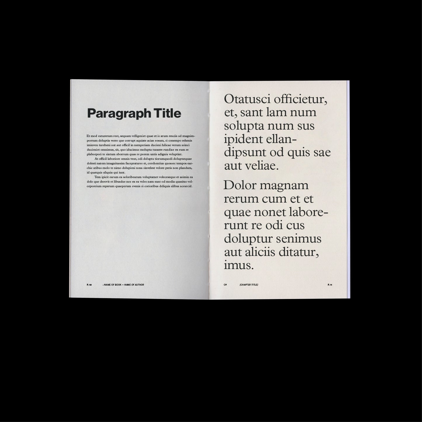 modern book template Indesign Book layout 