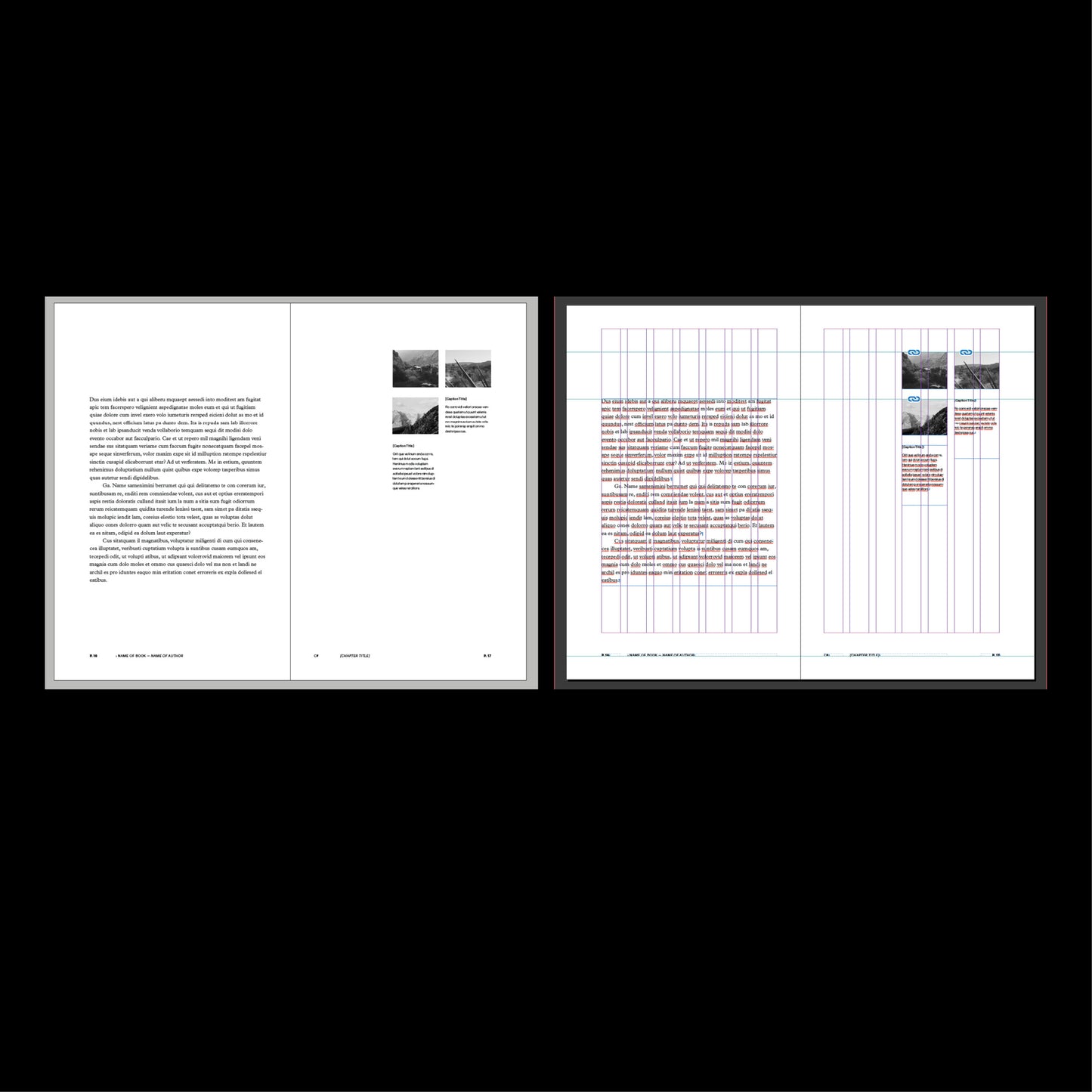modern book template Indesign Book layout 
