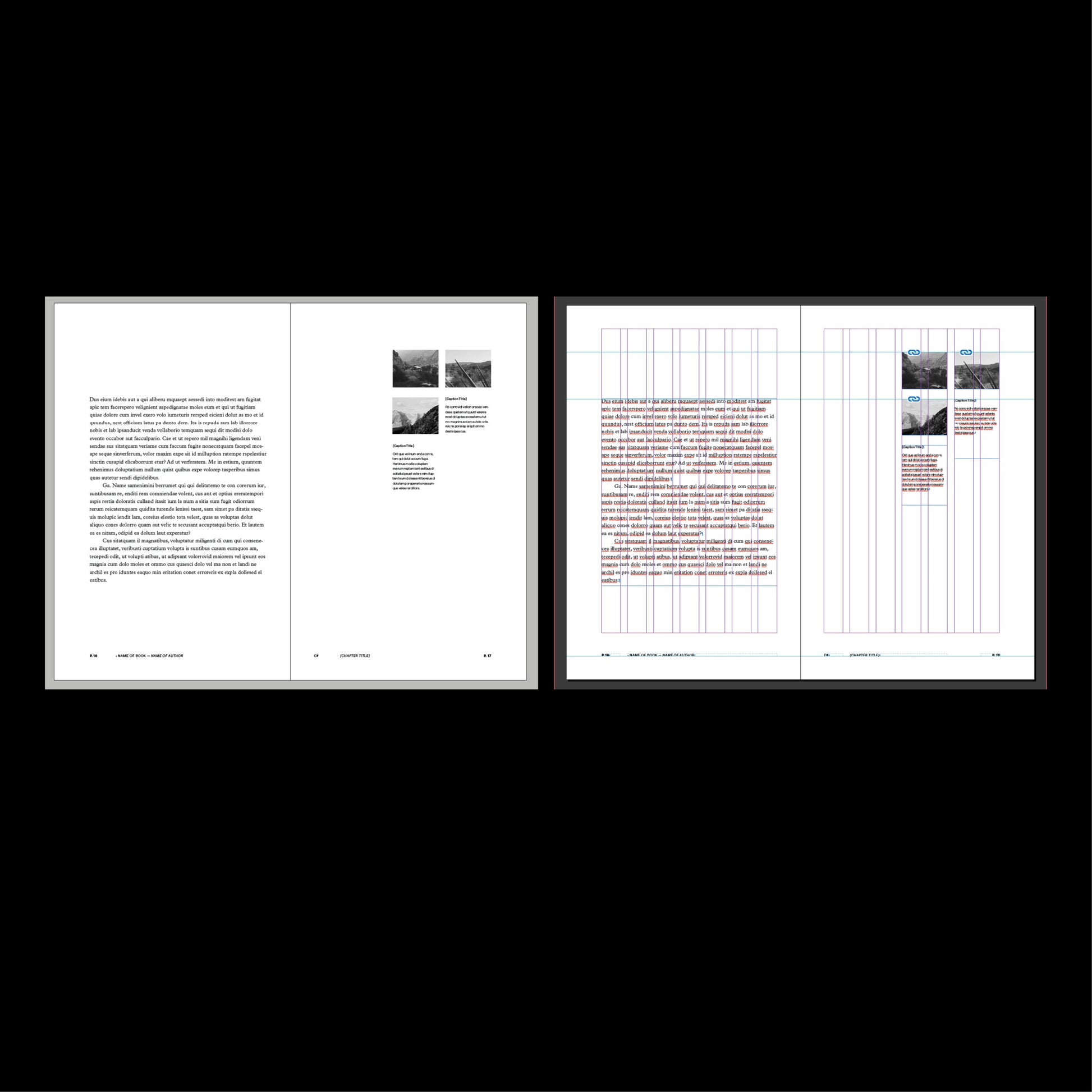 modern book template Indesign Book layout 