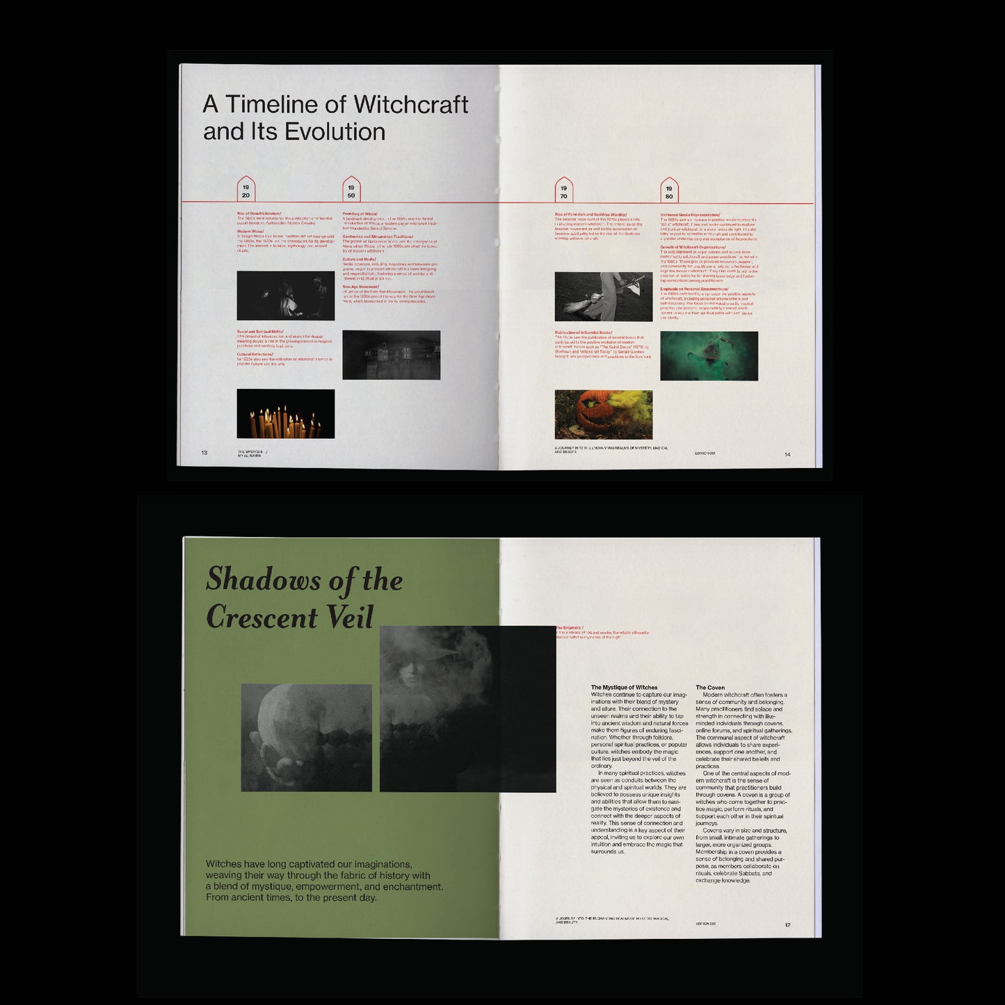 dark aesthetic book template indesign